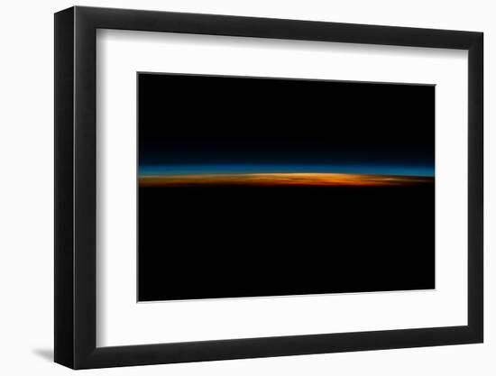 Sunrise sunset over Philippine Sea seen from satellite-null-Framed Premium Photographic Print