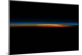 Sunrise sunset over Philippine Sea seen from satellite-null-Mounted Photographic Print