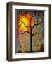 Sunrise Sunset Tree-Blenda Tyvoll-Framed Art Print