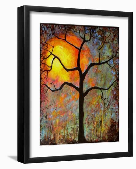 Sunrise Sunset Tree-Blenda Tyvoll-Framed Art Print