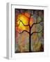 Sunrise Sunset Tree-Blenda Tyvoll-Framed Art Print