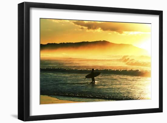 Sunrise Surf-Incredi-Framed Photographic Print