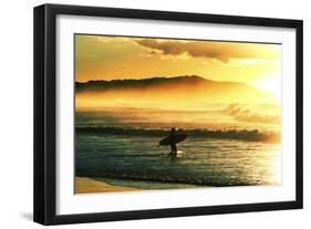 Sunrise Surf-Incredi-Framed Photographic Print