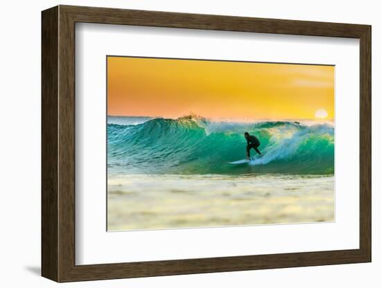 Sunrise Surfing-sw_photo-Framed Photographic Print