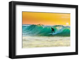 Sunrise Surfing-sw_photo-Framed Photographic Print