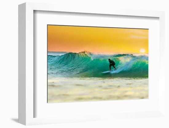 Sunrise Surfing-sw_photo-Framed Photographic Print