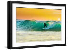 Sunrise Surfing-sw_photo-Framed Photographic Print