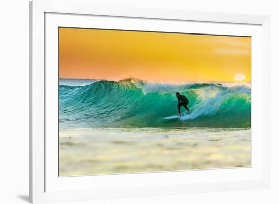 Sunrise Surfing-sw_photo-Framed Photographic Print