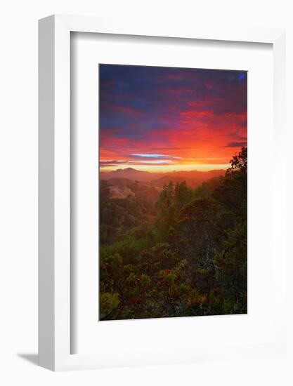 Sunrise Surprise, Divine Color Over Mount Diablo, Oakland, Bay Area-Vincent James-Framed Photographic Print