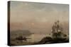 Sunrise Through Mist, 1852-Fitz Henry Lane-Stretched Canvas