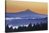 Sunrise through Morning Fog Adds Beauty to Happy Valley, Oregon, Pacific Northwest-Craig Tuttle-Stretched Canvas