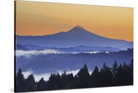 Sunrise through Morning Fog Adds Beauty to Happy Valley, Oregon, Pacific Northwest-Craig Tuttle-Stretched Canvas