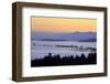 Sunrise through Morning Fog Adds Beauty to Happy Valley, Oregon, Pacific Northwest-Craig Tuttle-Framed Photographic Print