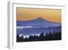 Sunrise through Morning Fog Adds Beauty to Happy Valley, Oregon, Pacific Northwest-Craig Tuttle-Framed Photographic Print