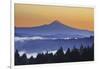 Sunrise through Morning Fog Adds Beauty to Happy Valley, Oregon, Pacific Northwest-Craig Tuttle-Framed Photographic Print