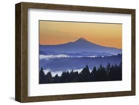 Sunrise through Morning Fog Adds Beauty to Happy Valley, Oregon, Pacific Northwest-Craig Tuttle-Framed Photographic Print