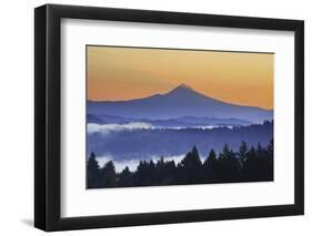 Sunrise through Morning Fog Adds Beauty to Happy Valley, Oregon, Pacific Northwest-Craig Tuttle-Framed Photographic Print