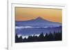 Sunrise through Morning Fog Adds Beauty to Happy Valley, Oregon, Pacific Northwest-Craig Tuttle-Framed Photographic Print