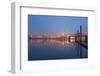 Sunrise thru Morning Willamette River and down Town Portland, Oregon.-Craig Tuttle-Framed Photographic Print