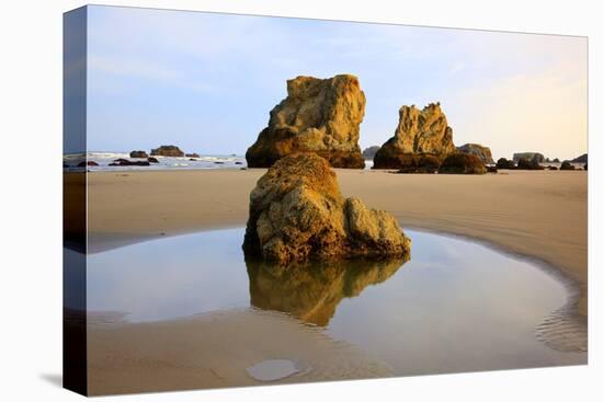 Sunrise Tide Pools at Low Tide, Bandon Beach, Oregon, USA-Craig Tuttle-Stretched Canvas