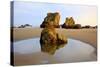 Sunrise Tide Pools at Low Tide, Bandon Beach, Oregon, USA-Craig Tuttle-Stretched Canvas