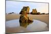 Sunrise Tide Pools at Low Tide, Bandon Beach, Oregon, USA-Craig Tuttle-Mounted Photographic Print