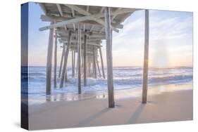 Sunrise Under Pier 2-null-Stretched Canvas