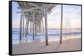 Sunrise Under Pier 2-null-Framed Stretched Canvas