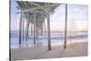 Sunrise Under Pier 2-null-Stretched Canvas