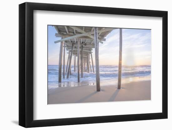 Sunrise Under Pier 2-null-Framed Photographic Print