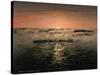 Sunrise, Ventimiglia, Rivier, C.1890-1900-null-Stretched Canvas