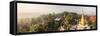 Sunrise View from Kyaik Tan Lan Pagoda, Mon State, Myanmar (Burma)-Matthew Williams-Ellis-Framed Stretched Canvas