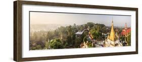 Sunrise View from Kyaik Tan Lan Pagoda, Mon State, Myanmar (Burma)-Matthew Williams-Ellis-Framed Photographic Print