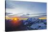 Sunrise View of Monte Rosa from the Matterhorn, Zermatt, Valais, Swiss Alps, Switzerland, Europe-Christian Kober-Stretched Canvas