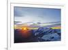 Sunrise View of Monte Rosa from the Matterhorn, Zermatt, Valais, Swiss Alps, Switzerland, Europe-Christian Kober-Framed Photographic Print