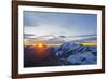 Sunrise View of Monte Rosa from the Matterhorn, Zermatt, Valais, Swiss Alps, Switzerland, Europe-Christian Kober-Framed Photographic Print