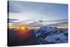 Sunrise View of Monte Rosa from the Matterhorn, Zermatt, Valais, Swiss Alps, Switzerland, Europe-Christian Kober-Stretched Canvas