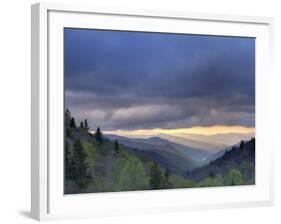 Sunrise View of Oconaluftee Valley, Great Smoky Mountains National Park, North Carolina, Usa-Adam Jones-Framed Photographic Print