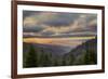 Sunrise view of Oconaluftee Valley, Great Smoky Mountains National Park, North Carolina-Adam Jones-Framed Photographic Print