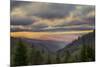 Sunrise view of Oconaluftee Valley, Great Smoky Mountains National Park, North Carolina-Adam Jones-Mounted Photographic Print