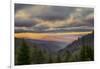 Sunrise view of Oconaluftee Valley, Great Smoky Mountains National Park, North Carolina-Adam Jones-Framed Photographic Print