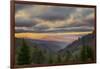 Sunrise view of Oconaluftee Valley, Great Smoky Mountains National Park, North Carolina-Adam Jones-Framed Photographic Print