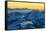 Sunrise view over the Alps from the top of Monte Rosa, Aosta Valley, Italy-ClickAlps-Framed Stretched Canvas