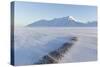 Sunrise View Towards Hiorthfjellet Mountain-Stephen Studd-Stretched Canvas