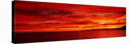 Sunrise, Water, Mulege, Baja, California, Mexico, United States-null-Stretched Canvas
