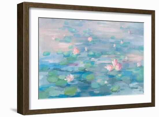 Sunrise Waterlilies Crop-Danhui Nai-Framed Art Print