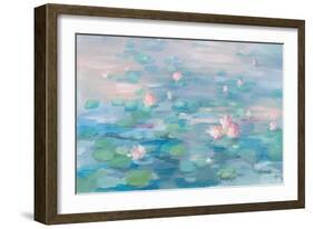 Sunrise Waterlilies Crop-Danhui Nai-Framed Art Print