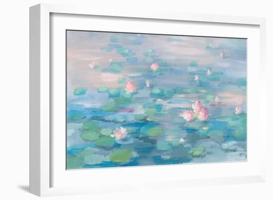 Sunrise Waterlilies Crop-Danhui Nai-Framed Art Print