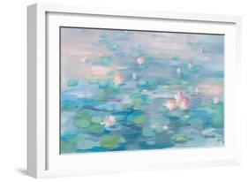 Sunrise Waterlilies Crop-Danhui Nai-Framed Art Print