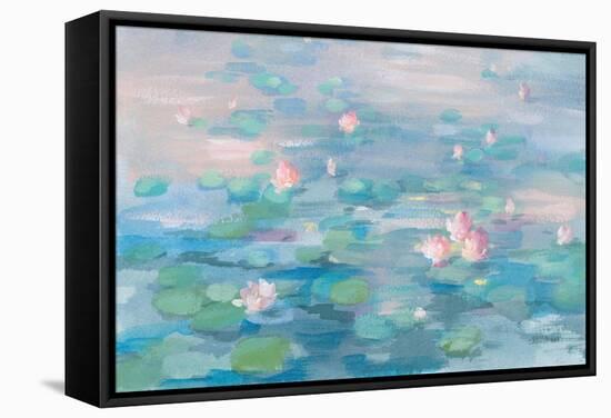 Sunrise Waterlilies Crop-Danhui Nai-Framed Stretched Canvas